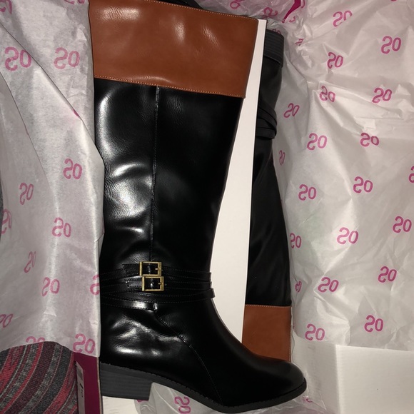 Trixie Black Two Tone Oxford Zippered Boots Size 10 Riding Boots - Picture 12 of 15